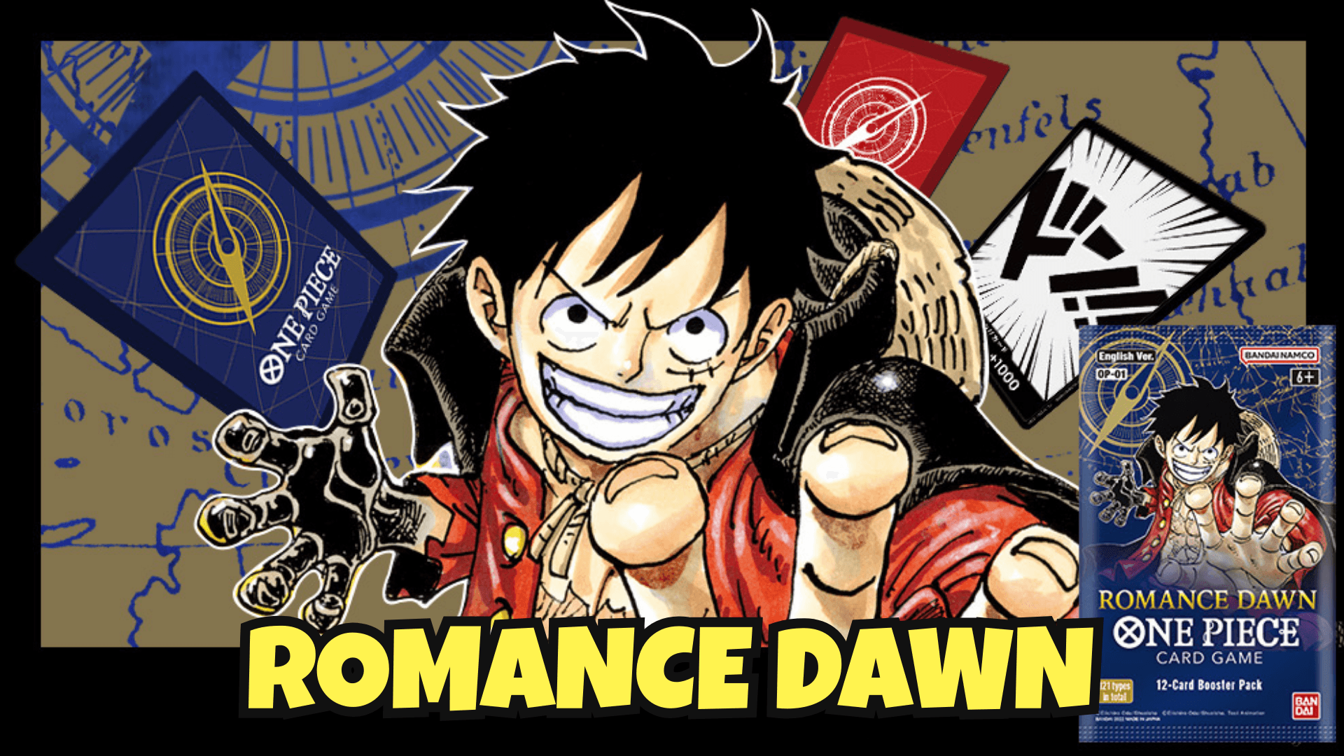 One Piece Card Game booster display artwork